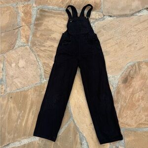 Brandy Melville black denim overalls